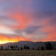 Sunset over Mount Baldy from Fontana